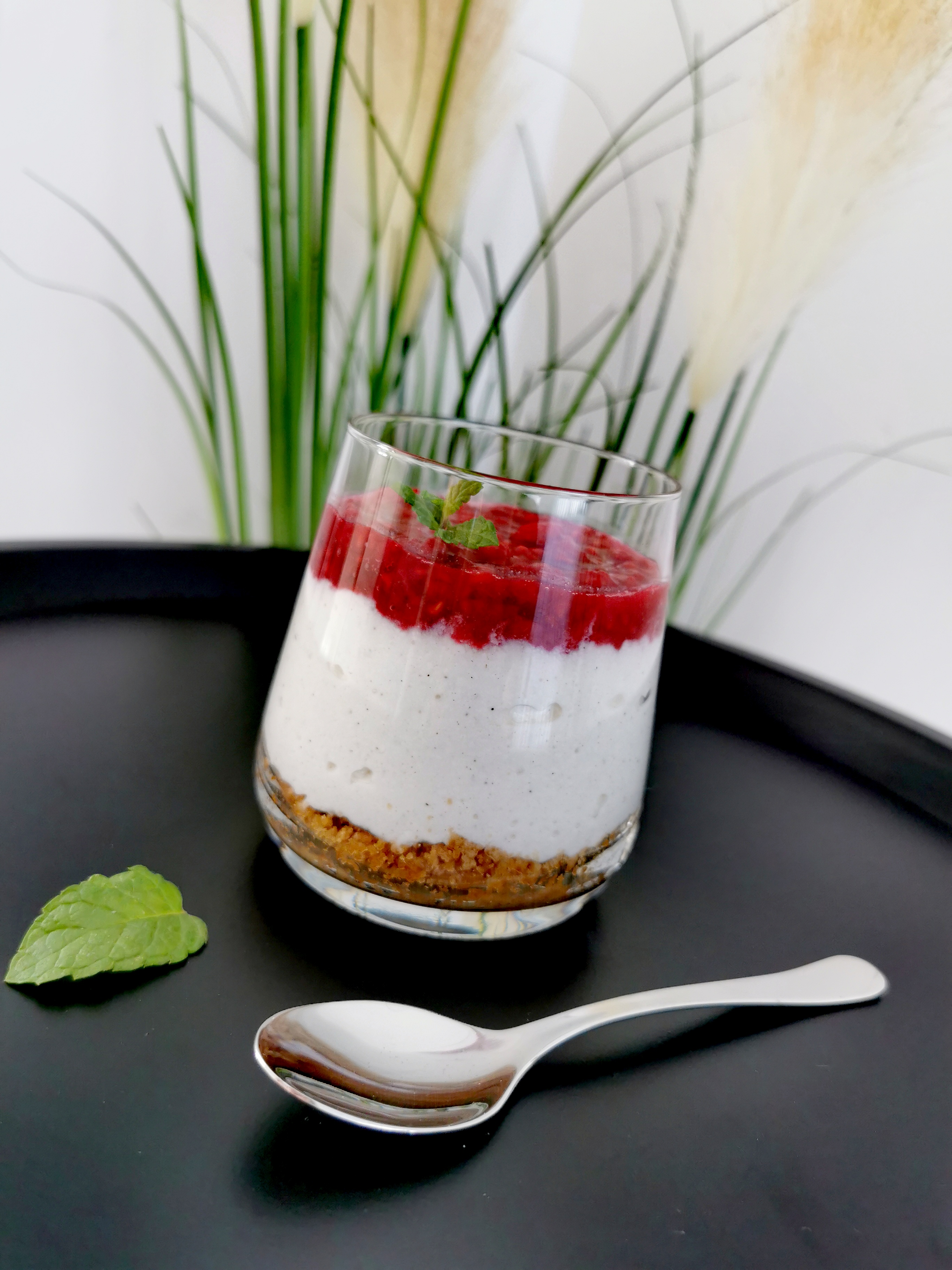 Málnás pohárkrém